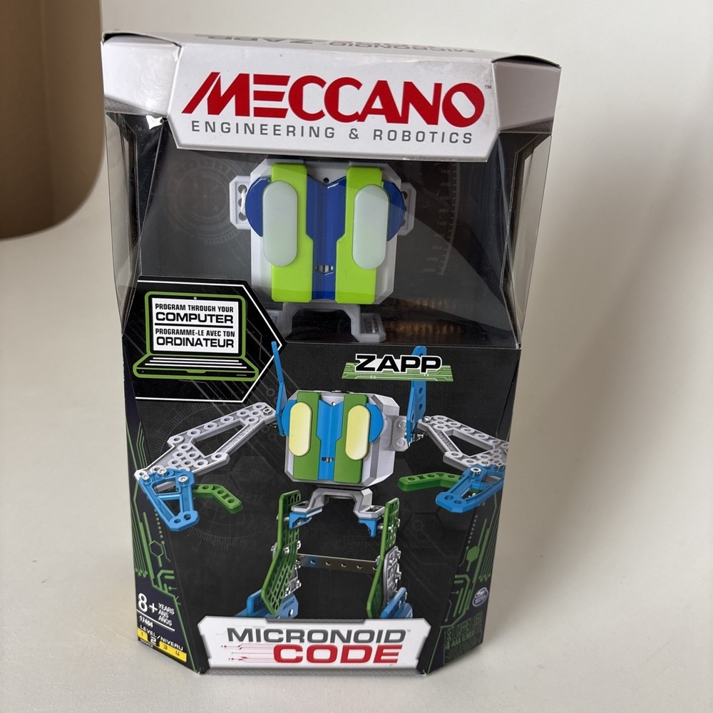 Meccano Micronoid Code Zapp Programmable ROBOT Engineering & Robotics 2017 New